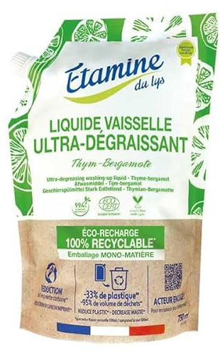 Etamine du Lys Liquide Vaisselle Ultra Dégraissant Thym Bergamote Doypack 750ml