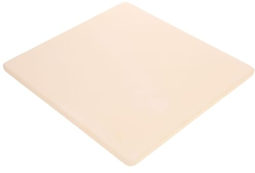 PACKOVE Pierre à pizza carrée en cordiérite, 30,5 x 25,4 cm, résistante à la chaleur, pour four et barbecue, plaque à pizza rectangulaire robuste pour la cuisson de pizzas et de pain