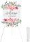Display Easel Stand for Wedding Sign, Portable Folding Easel Floor Art Easel, Easy to Carry Tripod & Canvas Stand Art Easels for Display Painting Canvas, Wedding Signs, Presentations, Posters (White)