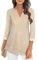 Flikity Womens Blouses Dressy Tops for Women UK 3/4 Sleeve Shirts Sequin Sparkly Tops Evening Party Top Mesh Sheer Layered Glitter Tunic Tops Wedding Night Out Boutique Clothing Champagne M