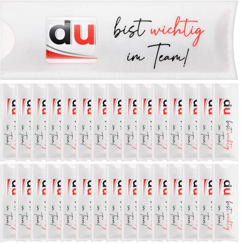Namalu 30 Stück du bist Wichtig im Team Geschenke Schokoriegel Hülle Filz Kompatibel mit Duplo Schokolade Danke Dankeschön Geschenk für Kollegen Mitarbeiter Schulanfang Schultüte, ohne Schokolade