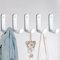 Gerhannery 5 Piezas Percheros Pared, Moderno Ganchos de Pared Ganchos para Colgar Percheros Pared con Tornillos, Colgador Pared Perchero de Pared para Cocina Entrada Baño, Blanco