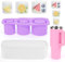 Cup Ice Mold For Stanley, Banaone Cubitos Silicona Para Tazas TéRmicas Stanley, Cubo De Hielo De Silicona For StàNley Ice Cube Tray For Stanley Cup, Ice Cube Tray Tapa Para 20-40 Oz Cup (Lila)