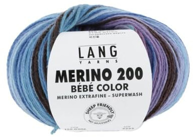Lang Yarns Merino 200 Bebé Color 155.0306 - blau