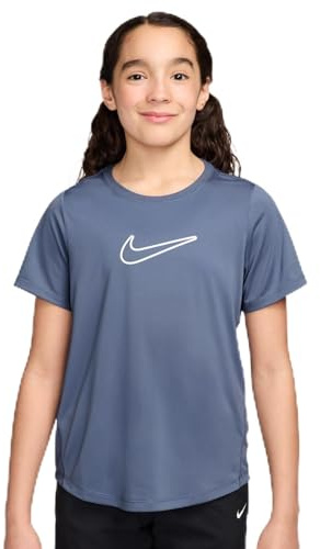 Nike Mädchen Df One Std Ss Hbr T-Shirt (1er Pack)