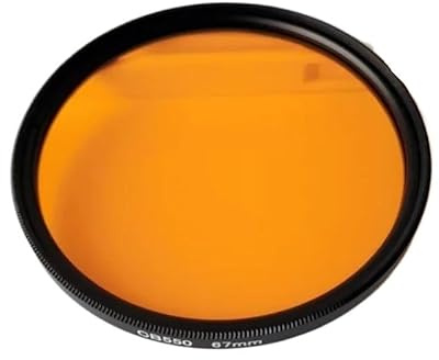 Polarisationsfilter Zirkular, Orangerotes optisches Filterglas(39mm)