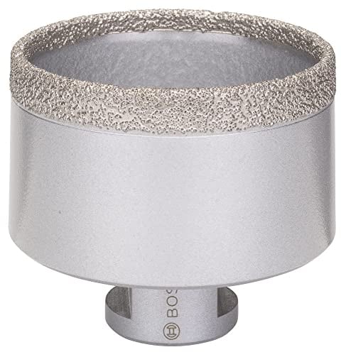 Bosch 1x PRO Multi Material Diamanttrockenbohrkronen für 22,23‑mm-Bohrung und kleine Winkelschleifer (für Fliesen, Harte Fliesen, Ø 75 mm, Professional Zubehör Kleiner Winkelschleifer)