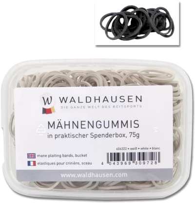 WALDHAUSEN Mähnengummis in Spenderbox, schwarz