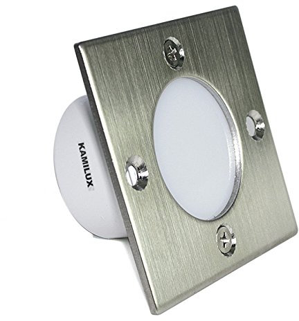 230V Royal-S Wandeinbauleuchte für Schalterdosen, kaltweiss, Unterputz, Treppenbeleuchtung, Stufenlicht