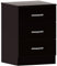 Vida Designs Home Discount Cómoda con 3 cajones en Color Negro con Tiradores y rieles de Metal, con Soporte de cajón único antiarqueamiento, Muebles de Dormitorio Riano, de la Marca