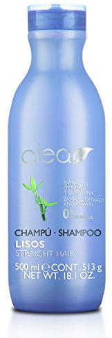 ALEA Glattes Haar-Shampoo, glatte Linie, 500 ml, mit Bambusextrakt und Keratin, stellt die Handhabbarkeit des Haares wieder her, perfekt glatt für längere Zeit, ohne Parabene