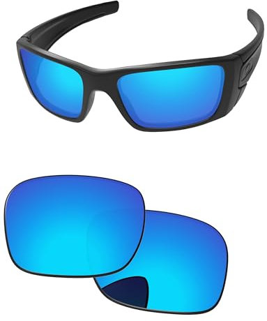 PapaViva Replacement Lenses for Oakley Fuel Cell OO9096 60mm Sunglass Ice Blue Non-polarized