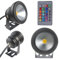 12 V 10 W faro LED piscina impermeabile luce spot lampada da esterni, alluminio, Rgb, Flat lens
