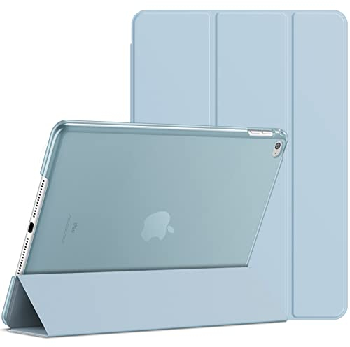 JETech Case for iPad Air 2 (Not for iPad Air 1st Edition), Smart Cover Auto Wake/Sleep (Light Blue)