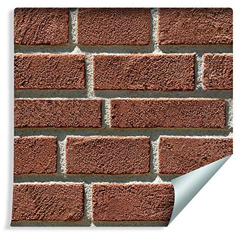 Muralo Fototapete Ziegel Effekt 3D Effekt 1000 x 53 cm Vliestapete Wand Tapete Ziegelwand Stein Mauer 3D Optik Wohnzimmer Schlafzimmer Moderne Wandbilder XXL Easyinstall Wand Dekoration