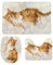 3-teiliges Badezimmerteppich-Set Katze Maine Coon Kitty rutschfeste Konturmatte + WC-Deckelbezug + Badematte