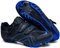 Bicicleta de Montaña con Tacos, Zapatillas de Ciclismo de Carretera de Fibra de Carbono Transpirables, Zapatillas Deportivas Antideslizantes con Tiras Reflectantes (Azul,43)