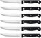 Homikit Steak Knives, Stainless Steel Serrated Kitchen Knife Set of 6, Utility Table Dinner Knife Cutlery Sets for Steak Bread Tomato Meat, Sharp & Classy Design, Dishwasher Safe
