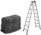 Tyenaza 2 Piezas/Par Patas Goma Escalera, Pies de la Escalera Antideslizante, Escaleras de Aluminio Tacos de Patas, Acogedor Pies de Escalera de Goma, para Escalera de Aluminio del Hogar(Negro)