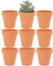 Yishang 5,1 cm Mini-Terracotta-Ton-Töpfe, 9 Stück, kleine Handarbeit, Kinderzimmer, Pflanztopf, Sukkulenten, Kaktus, DIY, Keramik, Pflanzgefäß, Haus, Garten, Fensterbank, Dekoration