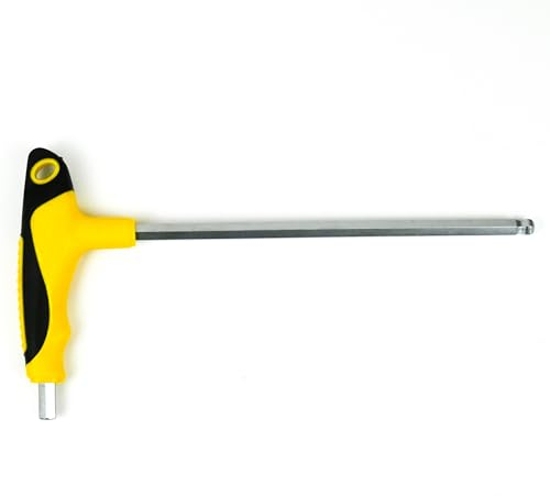 ingdaum® Innensechskantschlüssel 8 mm*L 250 mm mit Kugel und T-Griff/Innensechskant-Sattelschlüssel-Griff
