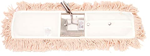 Tradineur - Base de mopa de 60 cm y recambio de algodón, limpieza suelos, baldosas, hogar (Beige)