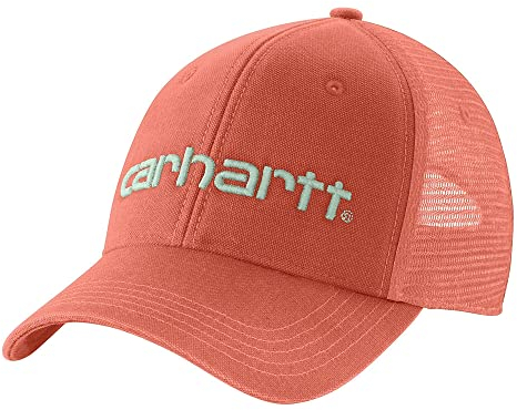 Carhartt Men's Canvas Mesh-Back Logo Graphic Cap Baseballkappe, Desert Orange, Einheitsgröße
