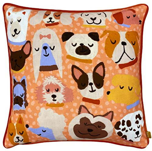 furn. Woofers Feather Filled Cushion, Polyester, Multi