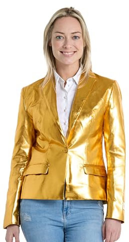 OppoSuits Damen-Blazer - Groovy Gold Anzugjacke - Goldgelb - Urlaubskleidung