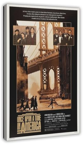 NEDOES Once Upon A Time in America Filmposter Leinwand Poster Schlafzimmer Dekor Sport Landschaft Büro Zimmer Dekor Geschenk Rahmenstil 30 x 45 cm