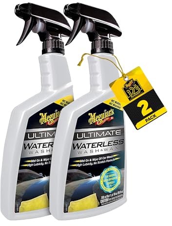 Meguiar's G3626EU Ultimate Wash & Wax Anywhere Trockenwäsche & Autowachs - Autoreinigung - Autowaschen ohne Wasser - Sprühwachs - 768ml (Packung mit 2)