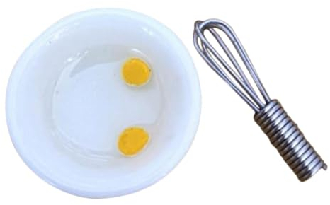 TOYANDONA 1set Mini Frusta Per Uova Miniatura Accessori Creativi Per Cucina Dei Per Case Delle Bambole e Decorazioni Giocattolo Materiale Sicuro e Realistico Stimola La Creatività