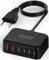 USB C Ladegerät, 100W 6-Port USB C Netzteil Schnellladegerät, PD 3.0 USB C Charger Power Adapter+QC USB A Mehrfach Ladegerät für iPhone 16 15 14 13 Pro/Pro Max, iPad,Samsung S24/S23