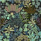 CHDITB Braune Blumen Blatt Tapete, Selbstklebende Tapete Blätter,Pflanzen Blätter Fototapete Vintage(44x300cm) Braune Blumen Tapete, Blatttapete für Schlafzimmer Wohnzimmer Küche Wanddekoration