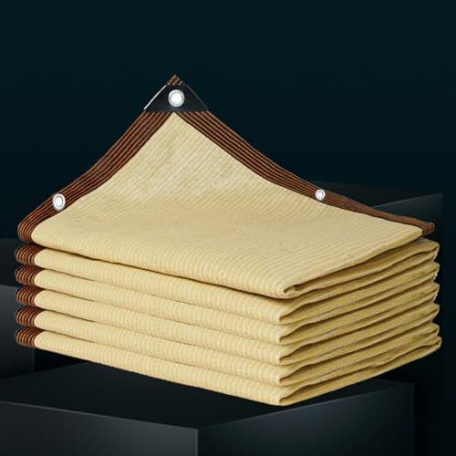 Filet Anti Chaleur 6x4 Voile d'ombrage Rectangulaire Parasols et Stores pour Patio Filet Anti Grele Voiture Anti UV Filet Protection Solaire Filet Anti Chaleur,beige-3x5m