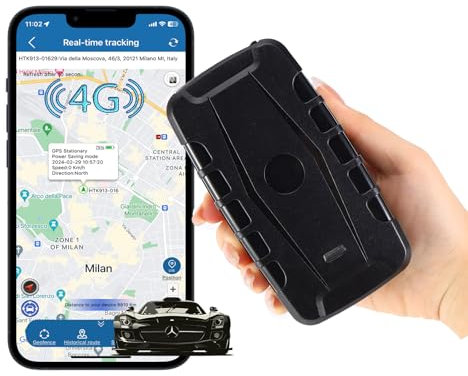 TKMARS 4G Localizzatore GPS per Auto Senza Abbonamento GPS Tracker 20000 mah con Tempo di Standby Ultra Lungo per Barche, Flotte, Camper, Camion, Container, Taxi, Autobus, Motociclette