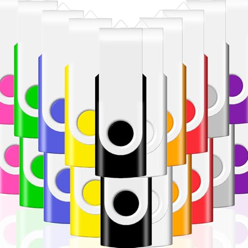 USB Stick 4GB 20 Stück JBOS Flash Speicherstick 4 GB USB2.0 Rotate Metall Schnellen Geschwindigkeit USB Flash Drive, USB-Flash-Laufwerk, Mehrfarbig