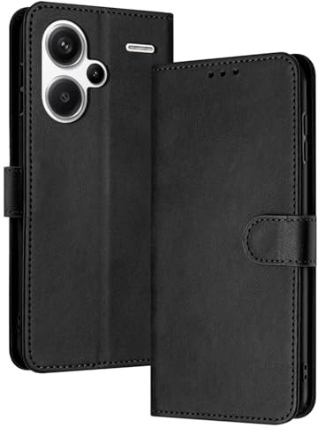 PanXCase Coque Rabat pour Xiaomi Redmi Note 13 Pro Plus 5G / Pro+ 5G - Étui PU Cuir Wallet, Support Magnétique Antichoc Anti-Empreintes Digitales Housse pour Porte Carte (Noir)