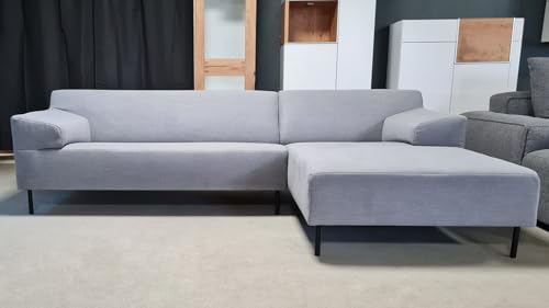 Möbel Akut Ecksofa Rolf Benz Freistil 180 Ottomane rechts Stoff grau 260 cm
