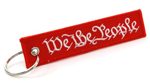 Rotary13B1 We the People Schlüsselanhänger, Jet-Tag, Größe: 2,5 cm hoch x 12,7 cm breit, Rot/Ausflug, einfarbig (Getaway Solids), 1 inch x 5 inches