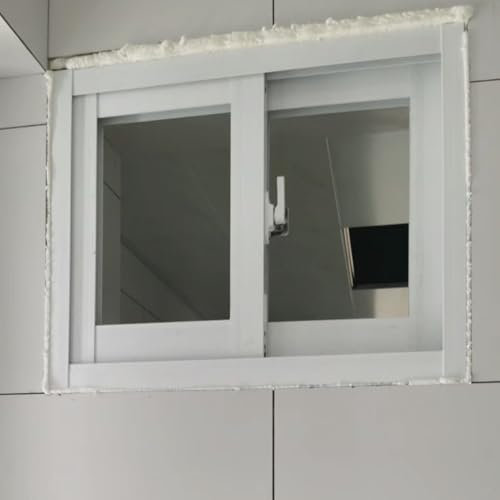 Finestre Finestra Scorrevole Orizzontale del Bagno, Piccole Finestre del Seminterrato Della Casa Mobile con Zanzariera, Finestre di Sostituzione del Capannone con Isolamento Acustico(WxH 39x24in/99x61