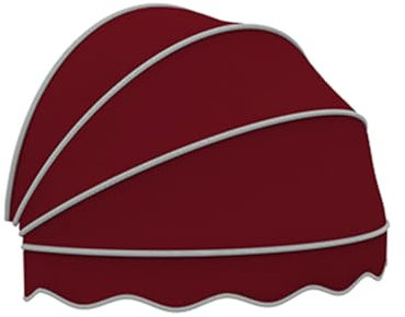 Tenda a baldacchino semisferica per finestra e porta, pieghevole, stile a cupola, per protezione da pioggia e sole, tenda retrattile per patio, 90 x 45 x 45 cm, marrone