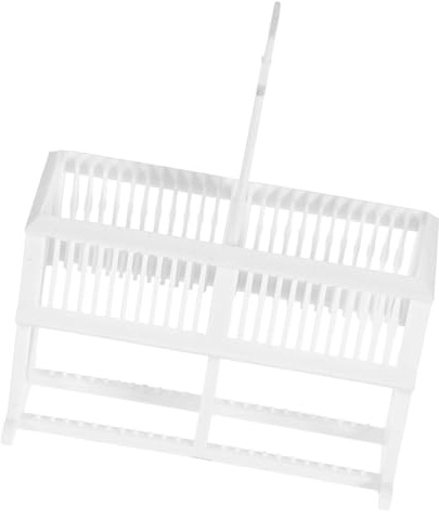 NAMOARLY Plastic Microscope Slides Rack for Laboratory Sturdy Staining Holder Storage Organizer 24 Slots, Compact Design for Lab Experiments and Sample Management