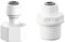 HQRKOTM Adaptador de conexión de agua de 2 piezas, conector de tubería recta de agua de 1/4 a rosca externa hembra de 1/2, para purificadores de agua y sistemas de ósmosis inversa