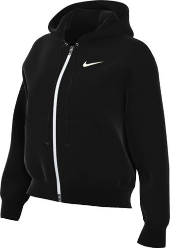 Nike Phnx Fleece Std Full Zip HDY Giacca in Pile da Donna Black/Sail S