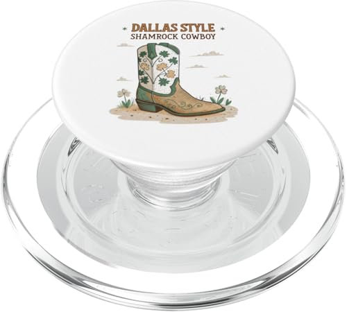 Vintage Kleeblatt & Stiefel - Stolzer Dallas St. Paddy's Day PopSockets PopGrip für MagSafe