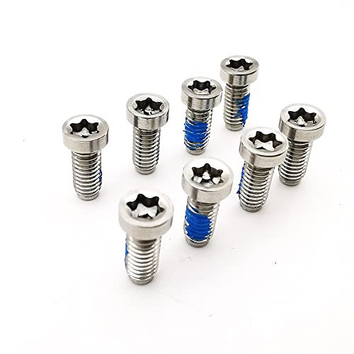 QLFGJVN Perno de plato de piedra para bicicleta de carretera Sram de 12 velocidades QUARQ Rival AXS Force Red Crank 8 agujeros Tornillo de reparación de acero inoxidable 304, plateado