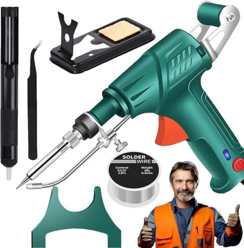 Outils de soudage laser industriels chauffants à l'intérieur, kit de pistolet à souder multifonction, pistolet à souder pour métal, machines à souder automatiques filaires pour cuivre, aluminium (vert