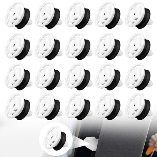 20PCS Interior Door Trim Panel Card Retainer Clips,Plastic Interior car Fasteners Compatible with Peugeot 208 308 Renault Citroen VW T5 GM Chevrolet Car Panel Fixing Replace Clips