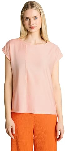 TOM TAILOR Denim Damen T-Shirt mit weitem Rundhalsausschnitt